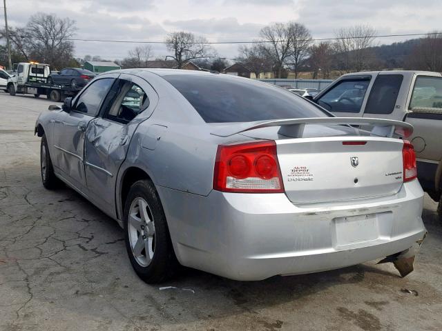 2B3CA3CV7AH124185 - 2010 DODGE CHARGER SX SILVER photo 3