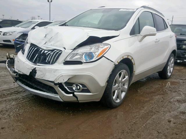 KL4CJCSB0FB141054 - 2015 BUICK ENCORE WHITE photo 2