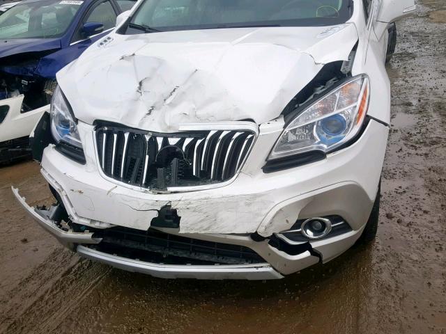 KL4CJCSB0FB141054 - 2015 BUICK ENCORE WHITE photo 9