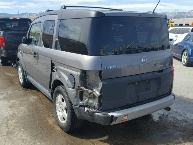 5J6YH28635L032196 - 2005 HONDA ELEMENT EX GRAY photo 3