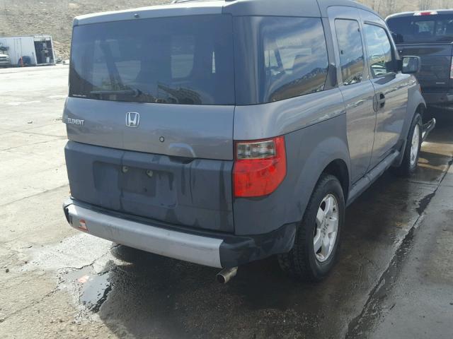 5J6YH28635L032196 - 2005 HONDA ELEMENT EX GRAY photo 4