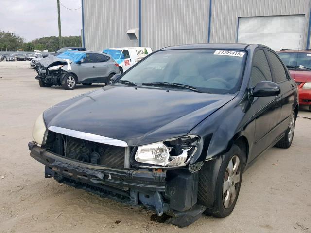 KNAFE121575479789 - 2007 KIA SPECTRA EX BLACK photo 2