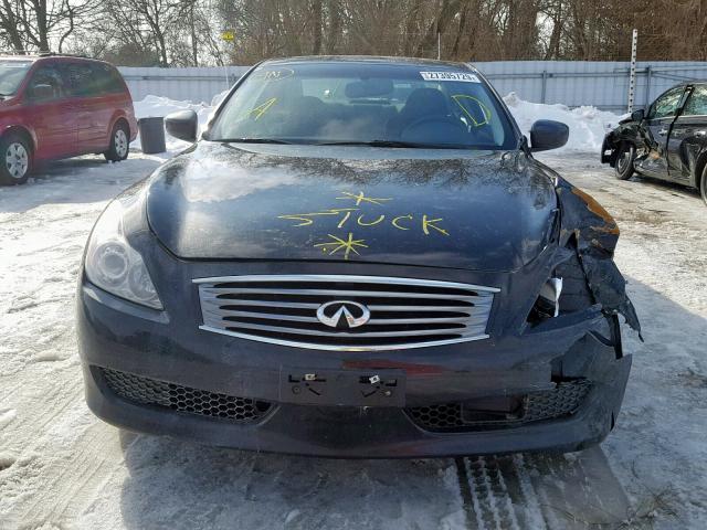 JNKCV64F99M652135 - 2009 INFINITI G37 BLACK photo 9