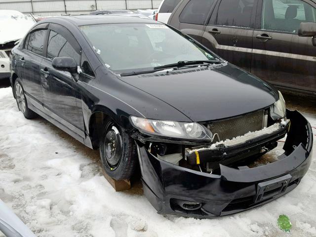 19XFA1F98AE022677 - 2010 HONDA CIVIC EXL BLACK photo 1