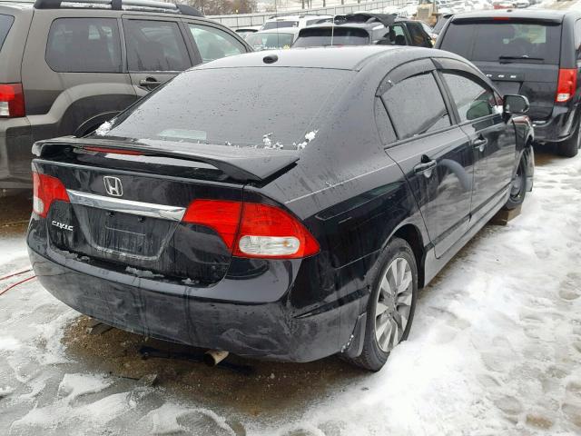 19XFA1F98AE022677 - 2010 HONDA CIVIC EXL BLACK photo 4