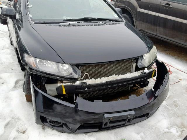 19XFA1F98AE022677 - 2010 HONDA CIVIC EXL BLACK photo 9