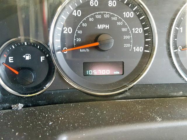 1J8HG58256C141812 - 2006 JEEP COMMANDER CHARCOAL photo 8