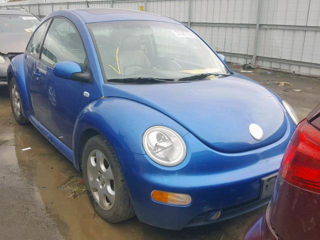 3VWCK21CX2M455222 - 2002 VOLKSWAGEN NEW BEETLE Blau Foto 1