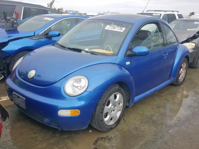 3VWCK21CX2M455222 - 2002 VOLKSWAGEN NEW BEETLE Blau Foto 2