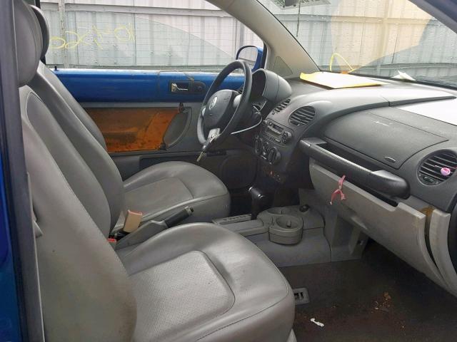 3VWCK21CX2M455222 - 2002 VOLKSWAGEN NEW BEETLE Blau Foto 5
