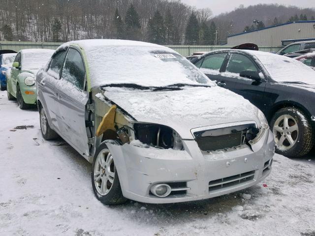 KL1TG56E79B342207 - 2009 CHEVROLET AVEO LT SILVER photo 1