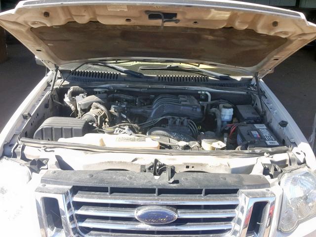 1FMEU6EE1AUA47139 - 2010 FORD EXPLORER E WHITE photo 7