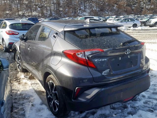 NMTKHMBX3JR051167 - 2018 TOYOTA C-HR XLE GRAY photo 3