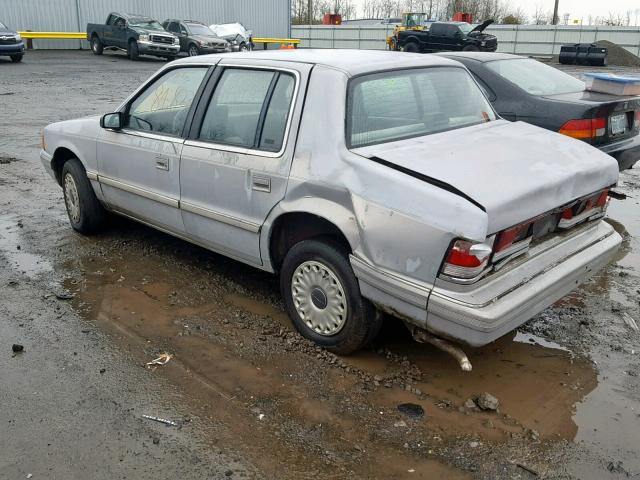 3P3AA46K6RT213536 - 1994 PLYMOUTH ACCLAIM SILVER photo 3