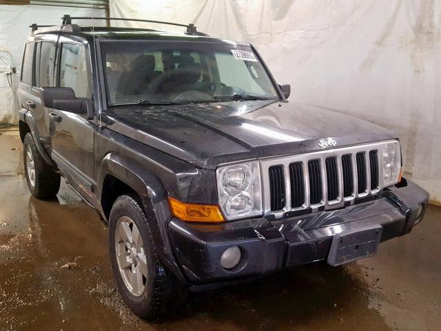 1J8HG48KX8C114537 - 2008 JEEP COMMANDER BLACK photo 1