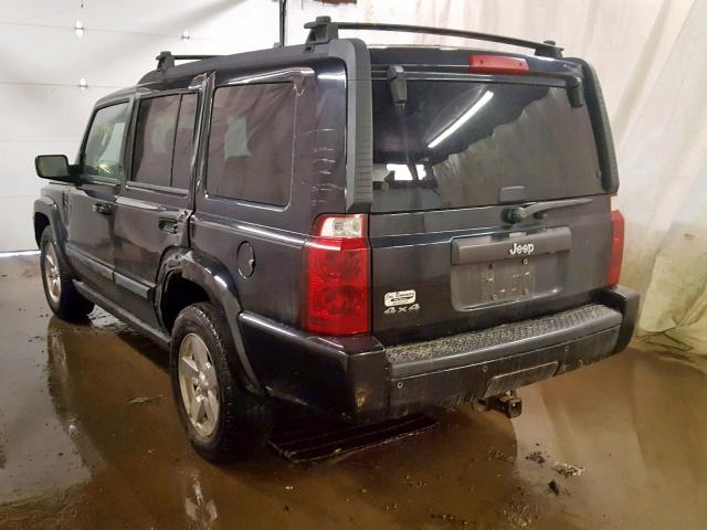 1J8HG48KX8C114537 - 2008 JEEP COMMANDER BLACK photo 3