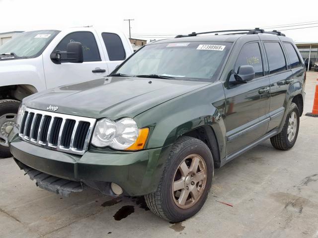 1J8GR48KX8C141128 - 2008 JEEP GRAND CHER GREEN photo 2