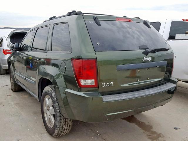 1J8GR48KX8C141128 - 2008 JEEP GRAND CHER GREEN photo 3