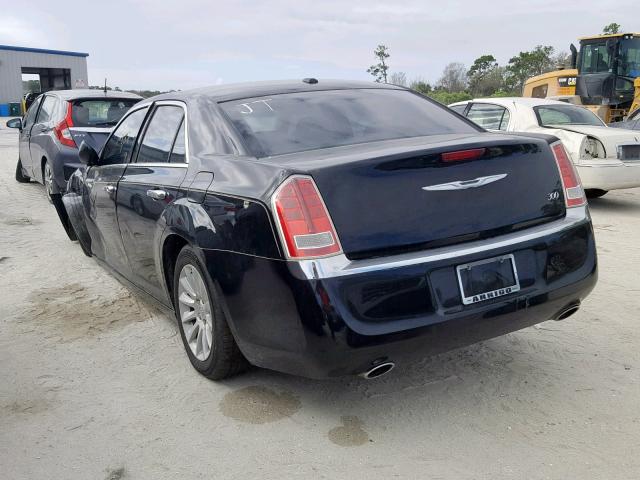 2C3CCAAG5DH561466 - 2013 CHRYSLER 300 BLACK photo 3