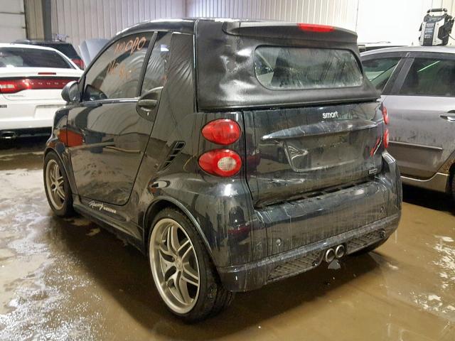 WMEEK3BAXBK480581 - 2011 SMART FORTWO PAS 黑色 照片 3