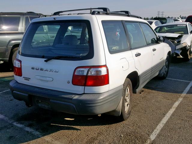 JF1SF63542H716959 - 2002 SUBARU FORESTER L WHITE photo 4