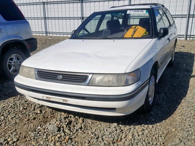 4S3BJ6332R6948134 - 1994 SUBARU LEGACY L WHITE photo 2