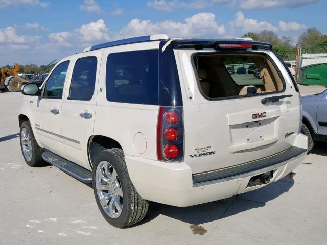 1GKUCGEJ7AR170859 - 2010 GMC YUKON DENA WHITE photo 3