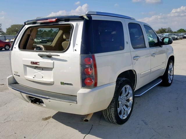 1GKUCGEJ7AR170859 - 2010 GMC YUKON DENA WHITE photo 4