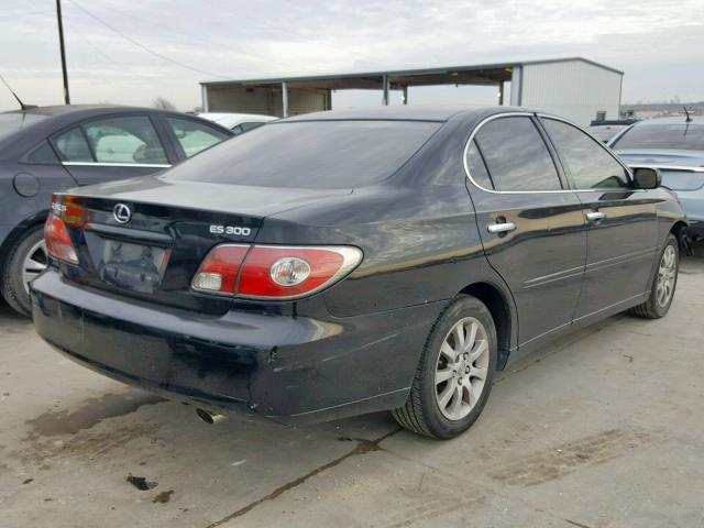 JTHBF30GX30147340 - 2003 LEXUS ES 300 BLACK photo 4