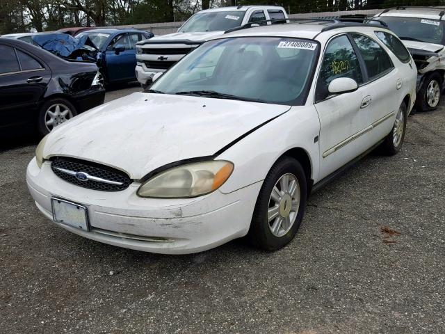 1FAFP59S43A200360 - 2003 FORD TAURUS SEL WHITE photo 2