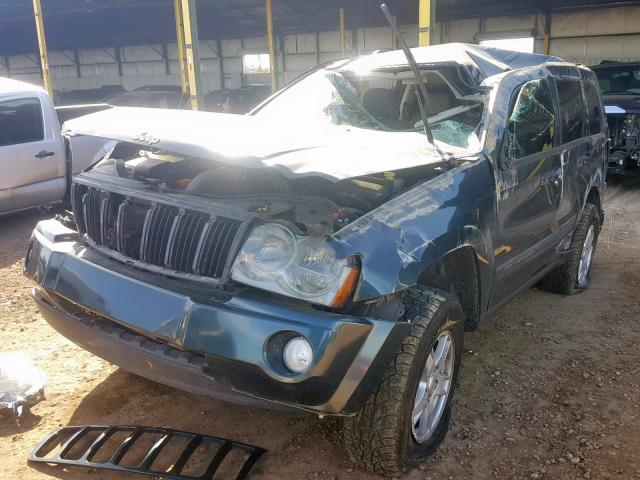 1J4GR48K65C711574 - 2005 JEEP GRAND CHER GREEN photo 2