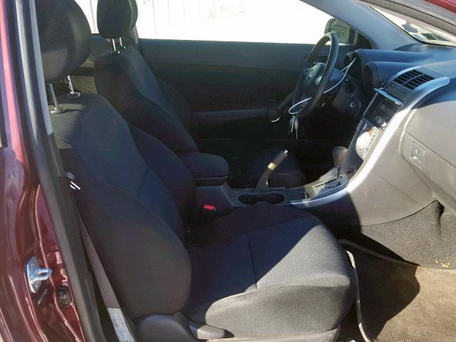 JTKDE177370187264 - 2007 TOYOTA SCION TC მუქწითელი ფოტო 5