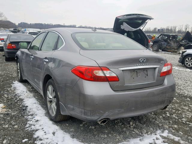 JN1BY1AR0DM604623 - 2013 INFINITI M37 X GRAY photo 3