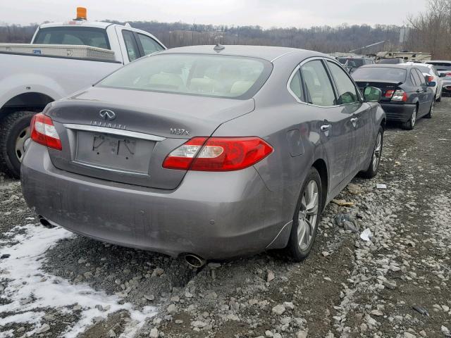 JN1BY1AR0DM604623 - 2013 INFINITI M37 X GRAY photo 4