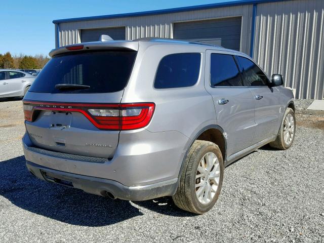 1C4RDJEG9FC737647 - 2015 DODGE DURANGO CI SILVER photo 4