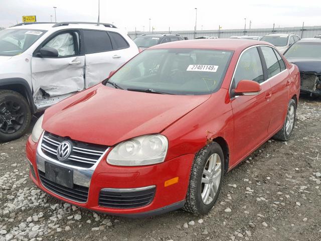 3VWRG71K87M100542 - 2007 VOLKSWAGEN JETTA 2.5 RED photo 2