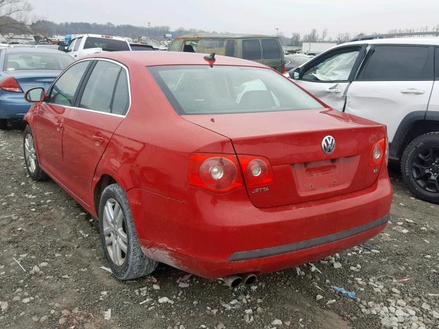 3VWRG71K87M100542 - 2007 VOLKSWAGEN JETTA 2.5 RED photo 3