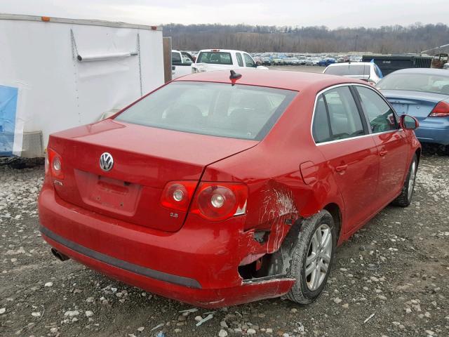 3VWRG71K87M100542 - 2007 VOLKSWAGEN JETTA 2.5 RED photo 4