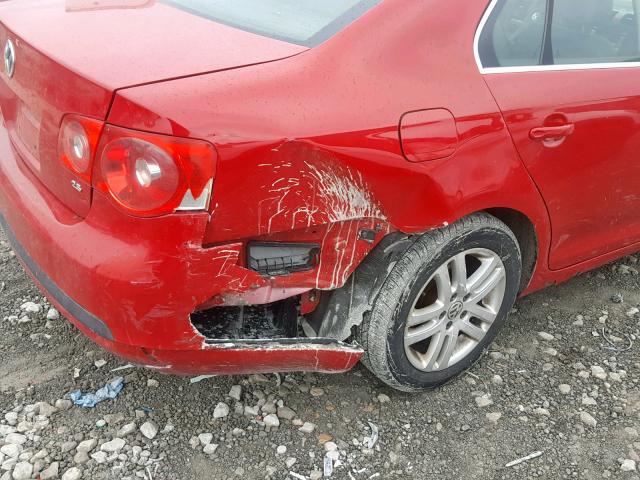 3VWRG71K87M100542 - 2007 VOLKSWAGEN JETTA 2.5 RED photo 9