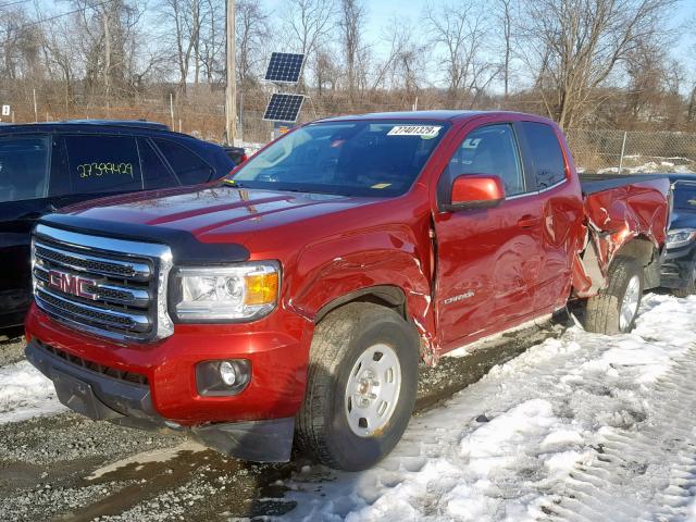 1GTH6CE37G1338151 - 2016 GMC CANYON SLE BURGUNDY photo 2