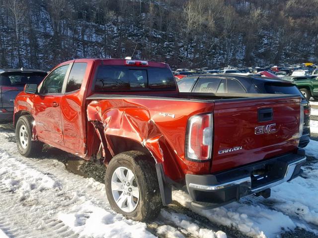 1GTH6CE37G1338151 - 2016 GMC CANYON SLE BURGUNDY photo 3