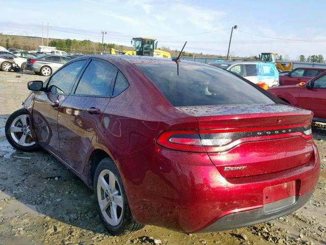 1C3CDFBB3FD337125 - 2015 DODGE DART SXT RED photo 3