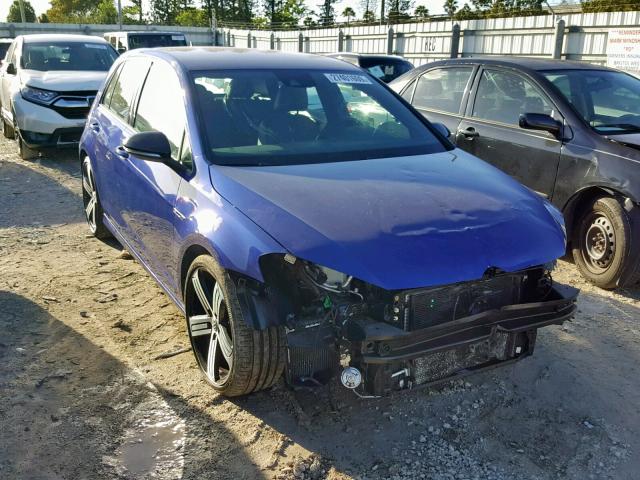 WVWUF7AU2GW234299 - 2016 VOLKSWAGEN GOLF R BLUE photo 1