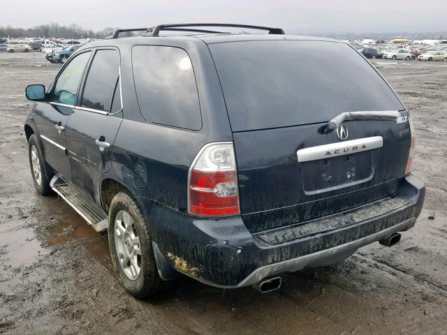 2HNYD18765H523695 - 2005 ACURA MDX TOURIN BLACK photo 3