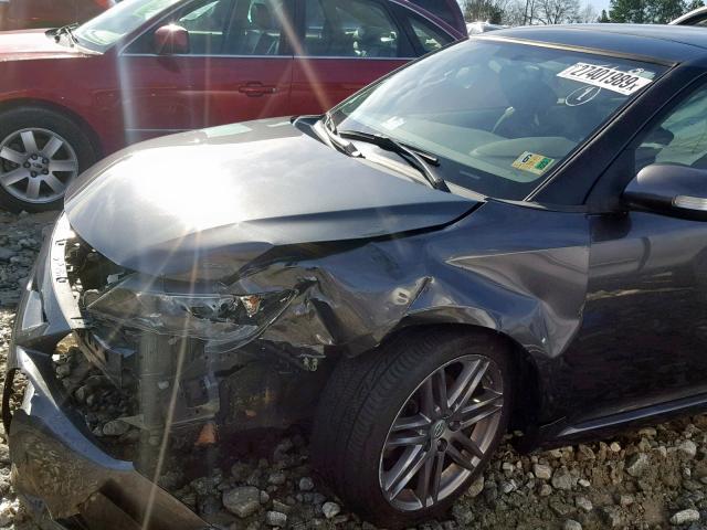 JTKJF5C71D3064568 - 2013 TOYOTA SCION TC ნაცრისფერი ფოტო 9