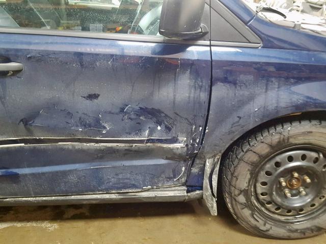 2C4RDGBG7DR699119 - 2013 DODGE GRAND CARA BLUE photo 9