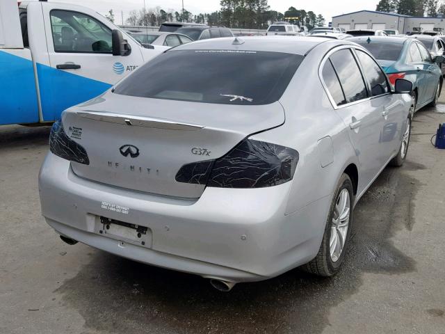 JN1CV6AR4CM971517 - 2012 INFINITI G37 SILVER photo 4