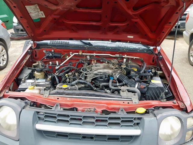 5N1ED28T13C653875 - 2003 NISSAN XTERRA XE RED photo 7