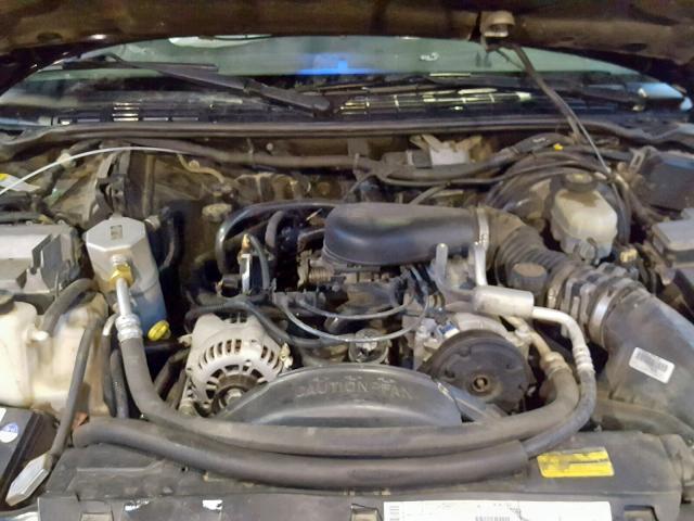 1GKDT13W012151347 - 2001 GMC JIMMY BLACK photo 7