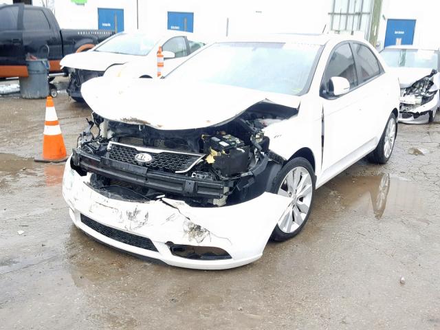 KNAFW4A35D5657505 - 2013 KIA FORTE SX WHITE photo 2